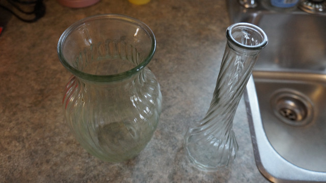 2  GLASS VASES in Home Décor & Accents in Norfolk County