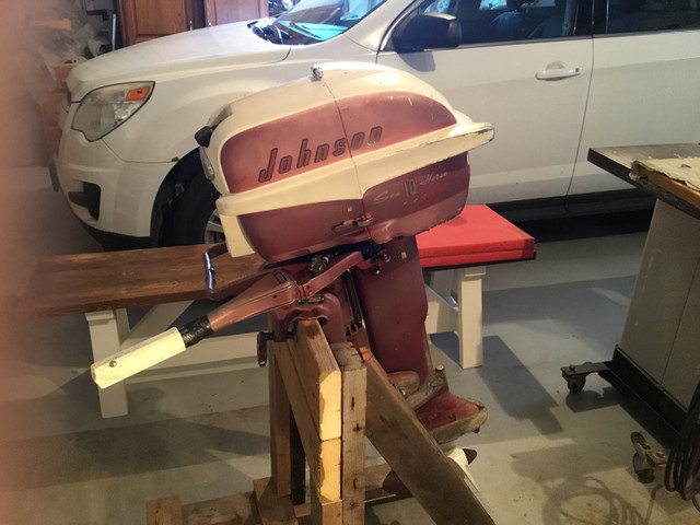 1957 Johnson 10 hp outboard motor in Boat Parts, Trailers & Accessories in Winnipeg - Image 3