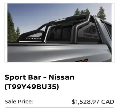 Sports Bar with LED lights for a Nissan Frontier.