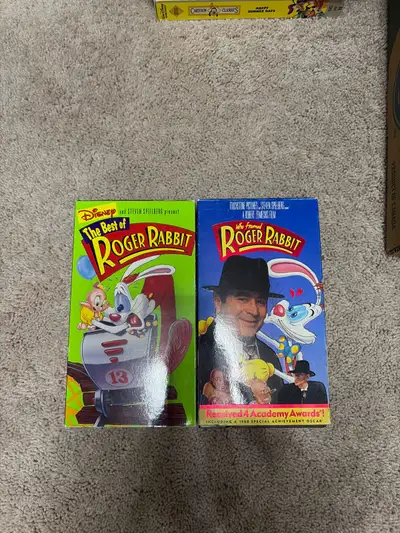 2 used VHS tapes