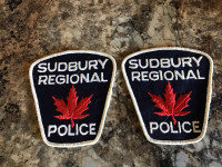 Obsolete Sudbury Regional Police Patches