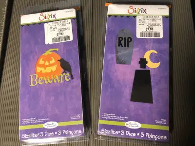 Sizzix Halloween dies $6 both, View more