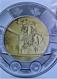 Can 2016  Toonie  " Battle of the Atlantic "  75yrs.
