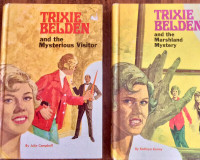 Two Trixie Belden Hard Cover books, #4 and 10.