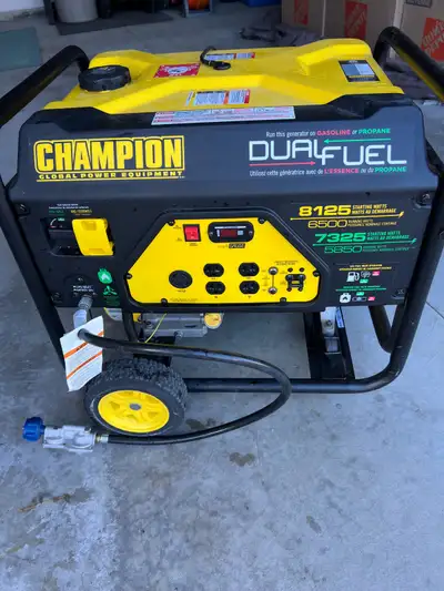 Champion Dual Fuel Generator 8125/7325 Starting Watts., View more