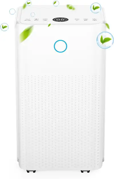 new from amazon Dehumidifier, 25 Pint Dehumidifier for Basement, Bedroom, Bathroom, Closet, with 3 W...