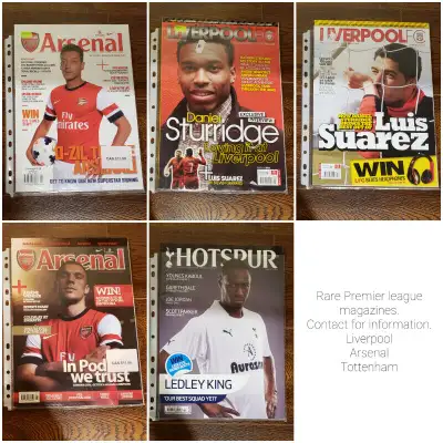 Rare premier league magazines. Liverpool, Arsenal, Tottenham., View more