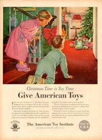 1950 ad, American Toy Manufacturers w 5-page Christmas list