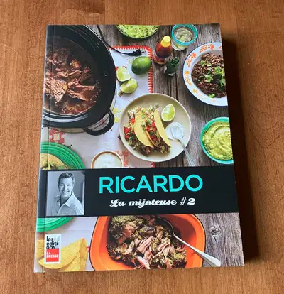 Livre de Recette de Ricardo, La Mijoteuse #2. Ce livre est en excellent état.
