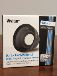 Wide angle lens size 43 thread