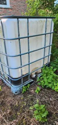 Water tote in a cage