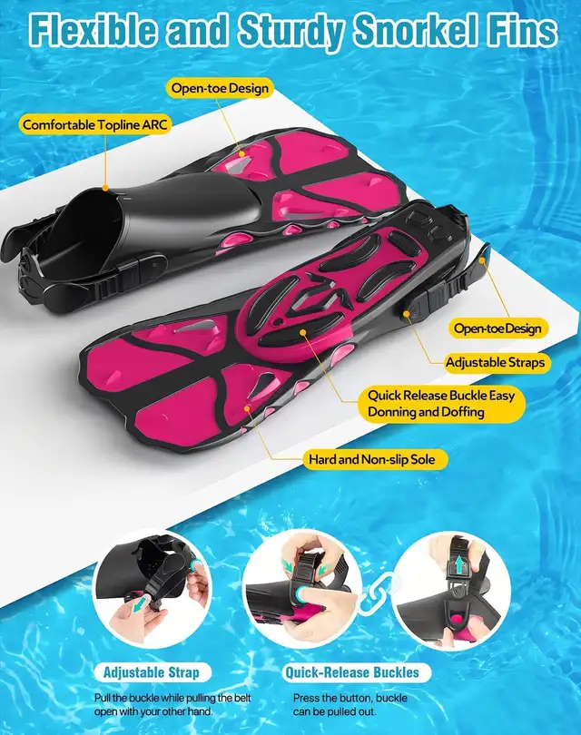 NEW: Adult snorkeling tube with fins63234629110275123