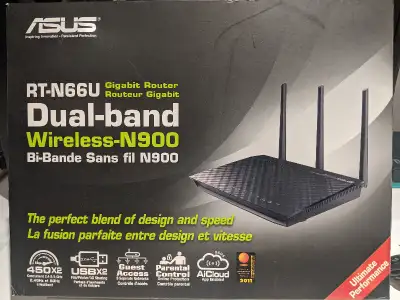 Asus RT-N66U Routeur Gigabit Bi-Bande Sans fil N900, View more