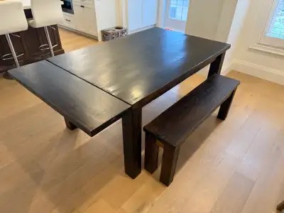 Dining Table and Bench, View more