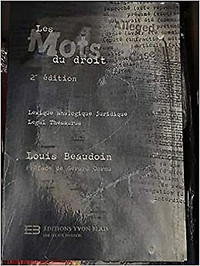 Les mots du droit : lexique analogique juridique 2ème édition