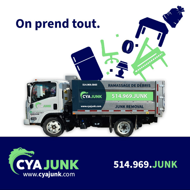 Ramassage de débris / Junk Removal 514 969 5865 dans Ménage et entretien  à Longueuil/Rive Sud