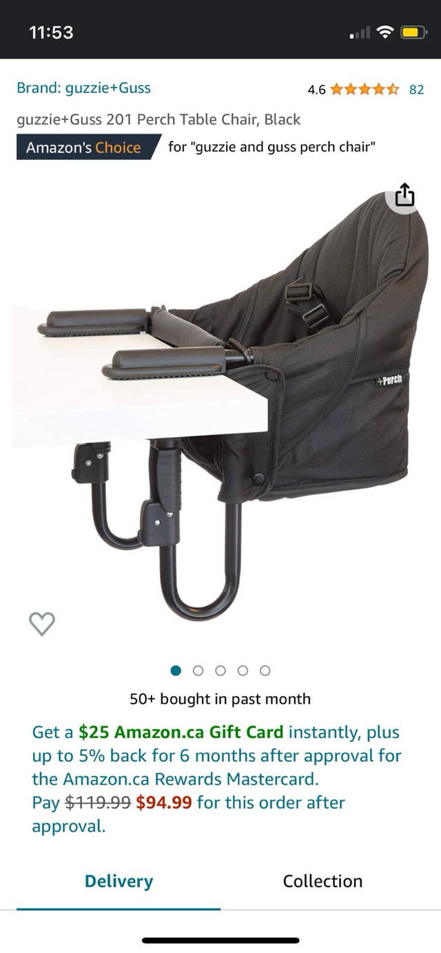 Baby table hanging highchair (New) in Feeding & High Chairs in Mississauga / Peel Region