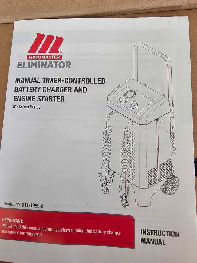 Motomaster workshop battery charger in Power Tools in Vernon - Image 3