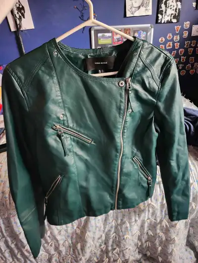 green leather jacket, View more
