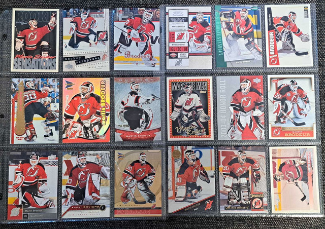 Martin Brodeur hockey cards  in Arts & Collectibles in Oshawa / Durham Region