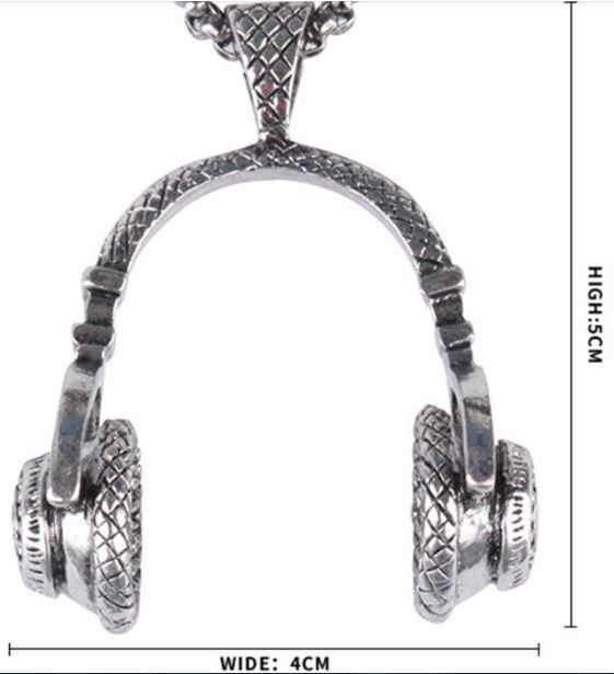 Music Headphone Pendant Necklace Jewellery for Men and Women in Jewellery & Watches in Winnipeg - Image 4