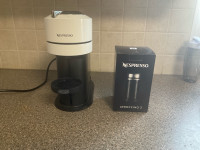 Nespresso coffee maker and late machine