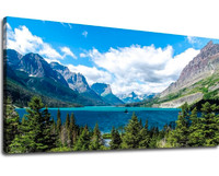 ArteWOODS Saint Mary Lake Canvas Wall Art for Living Room Wall D