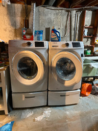 Samsung front load washer and dryer