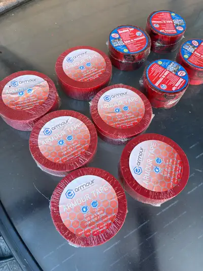 I have multiple rolls of Armour Tape and Tuck Tape available, ideal for various sealing and protecti...