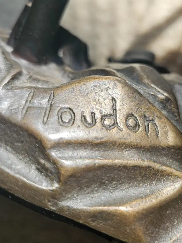 ANTIQUE ART DECO SIGNED BRONZE TABLE LAMP in Indoor Lighting & Fans in City of Toronto - Image 6