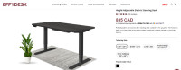 Height-Adjustable Electric Standing Desk (Black/ Oak) $350