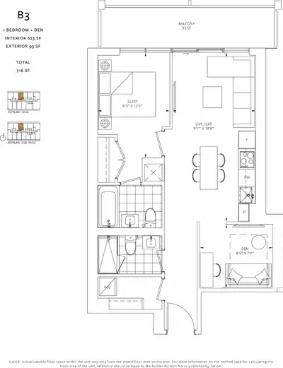 Downtown Toronto 1+Den brand new apartment minutes walk to Yonge