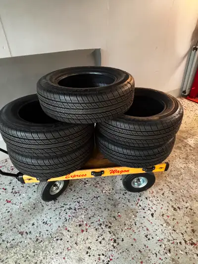 Five tires 14 inch tiger paw UniRoyal touring A/S 185 / 65 R 14" 86H brand new never been mounted bo...