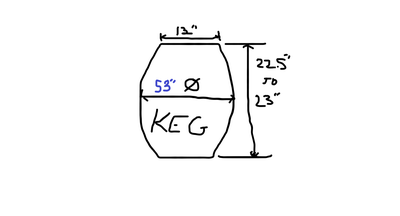 for sale 1 aluminum beer keg calgary brewing very distressed could be polished would work nice for a...