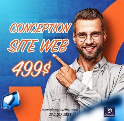 Conception de Site Web 499$, Graphiste, Website design, View more