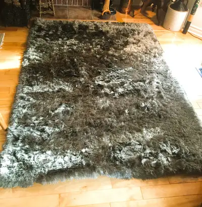 THICK DARK GREY SHAG 5 X7 CARPET, View more
