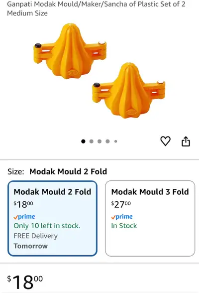 Modak Mould Set, View more