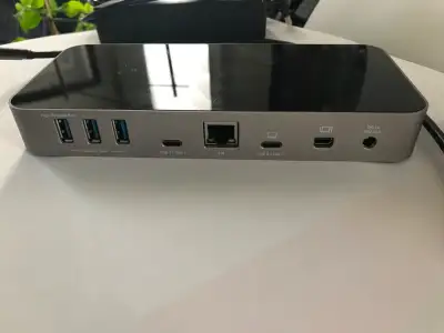 OWC USB-C Dock Front Ports 1 x USB A 3.1 gen 1 port (highpower) SD card Headphones Rear Ports 3 x US...