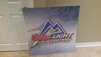 Coors Light COLD Certified Promo  Beer Wall Art - 36 x 36