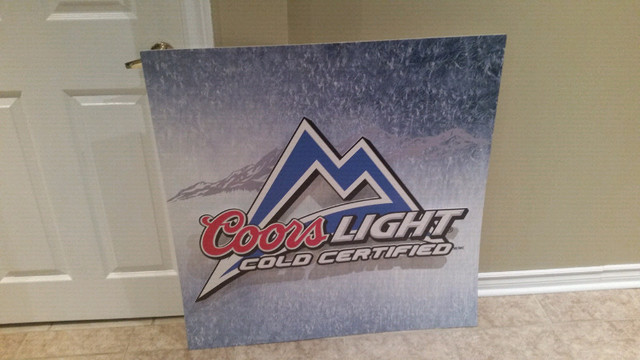 Coors Light COLD Certified Promo  Beer Wall Art - 36 x 36 in Arts & Collectibles in Mississauga / Peel Region