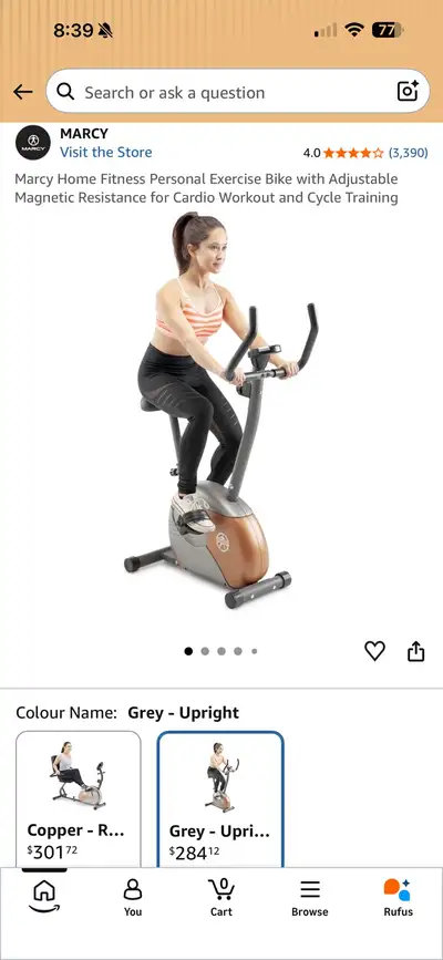 Marcy Upright Exercise Bike, View more