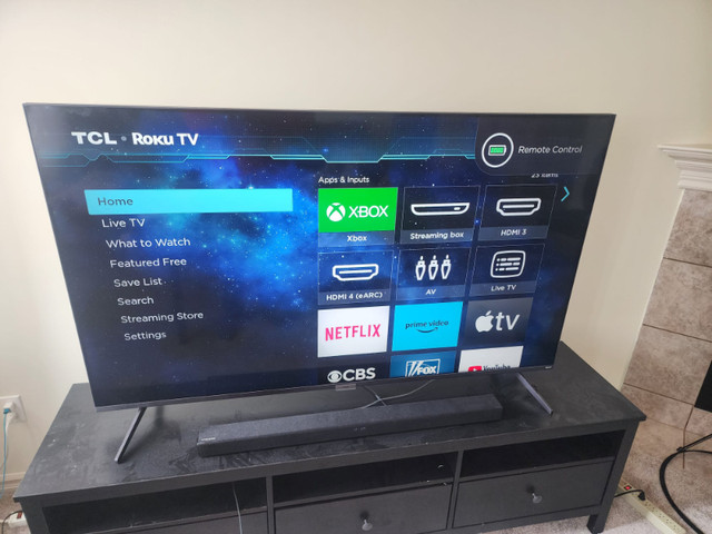 TCL 65" Smart TV $800 OBO in TVs in Edmonton