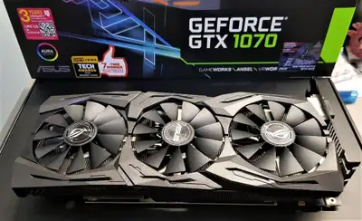 mint condition: ASUS gtx 1070 8gb, for $125