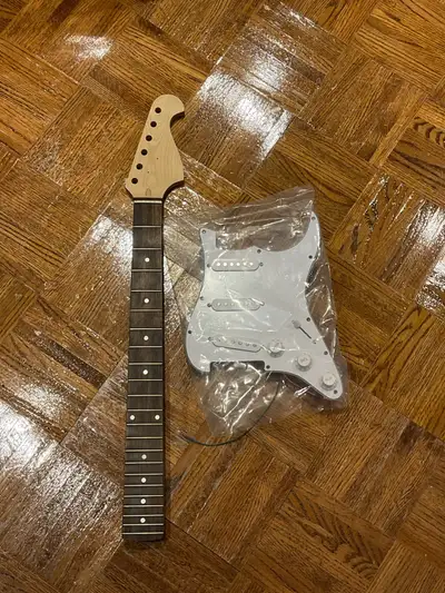 new guitar neck and loaded pickguard , View more
