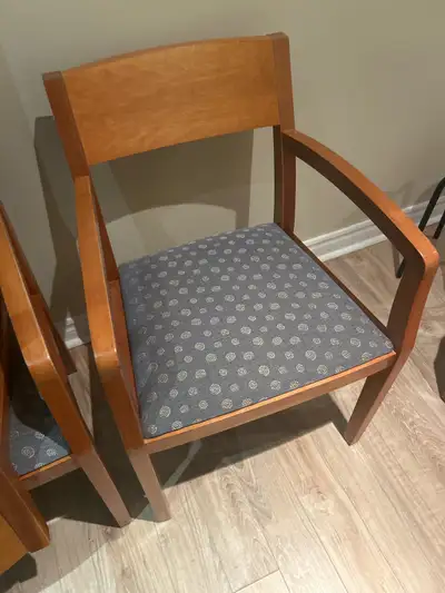 Four Solid Wood Arm Chairs , View more