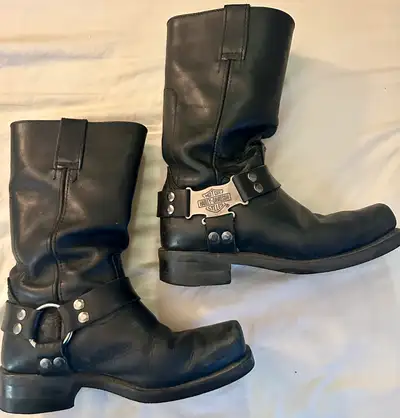 Harley Davidson Men’s Leather Motorcycle Boots (Size-9.5US), View more