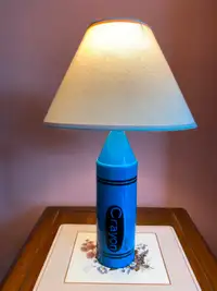 Blue Crayon Table Lamp