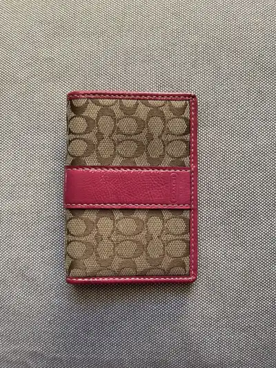 Coach leather card case-pink, View more