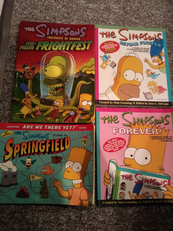 4 Simpsons books in Arts & Collectibles in Winnipeg