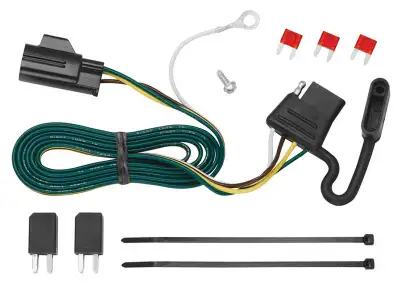 Reese Towpower 74709 4-Way T-Connector 16 gauge bonded wire with prewired standard 4 way flat car en...